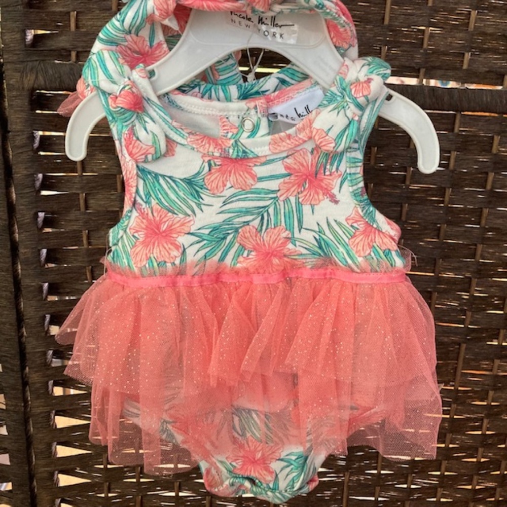 NICOLE MILLER baby girls swim suit NWT